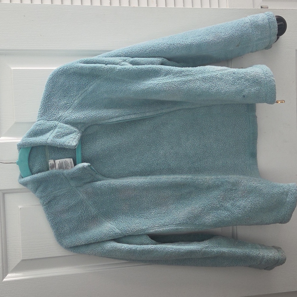 Danskin Now Soft Blue Fleece Jacket Sz S